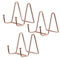 thumbnail image 1 of Unique Bargains 3Pack 3Inch Plate Stand for Display Iron Easel Plate Holder for Photo Rose Gold, 1 of 5