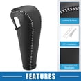 thumbnail image 4 of Cubierta de palanca de cambio de marchas, embellecedor de perilla de palanca de cambios Interior automotriz para Chevrolet Trax 2015-2021, puntos negros y grises, 4 of 7