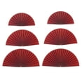 thumbnail image 4 of Uxcell 8"/9"/11" Round Paper Fans Hanging Decoration for Festival Wedding Party Backdrop, Red 6 in 1 Set, 4 of 6