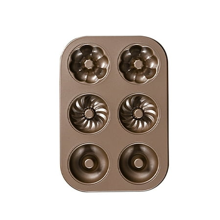 

Uanit 6 Piece Donut Mold Non Stick Round Muffin Cake Mother s Day Handmade Baking Pan