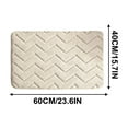 thumbnail image 3 of Fiudx Alfombra de Baño Catiónica, Suave y Cómoda, Antideslizante, Absorbente de Agua, Diseño Grueso y Duradero, Ideal para La Entrada Del Baño, Mejora La Decoración Del Hogar y Es Fácil de Mantener., 3 of 6
