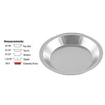 Handi-Foil 9" Smooth-Wall Aluminum 1-3/16" Deep Pie Pan Plate Tin - Heavy Duty! (Pack of 10)