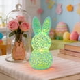 thumbnail image 6 of Easter Hollow Bunny Night Light, 4.9 Inch LED Ornament Lamp, Decor for Bedroom Living Room Easter Holiday Tabletop Ornament Decorations, 6 of 7