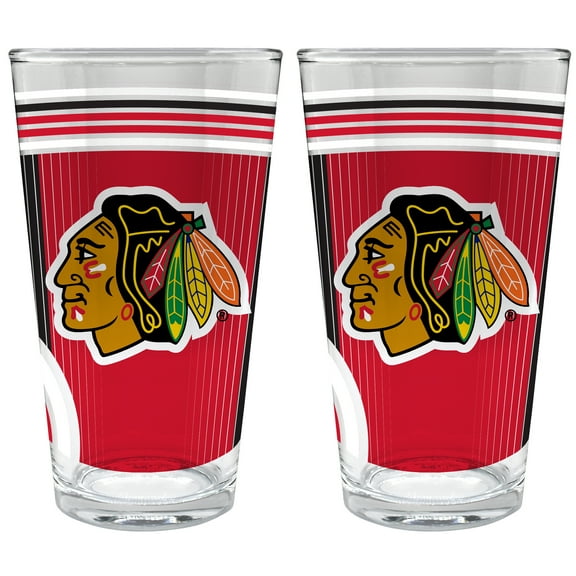 Chicago Blackhawks Two-Piece 16oz. Pint Glass Set