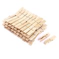thumbnail image 2 of Uxcell 60pcs Pinzas de Madera para Fotos, Papel y Ropa de 60mm de Largo, 2 of 5