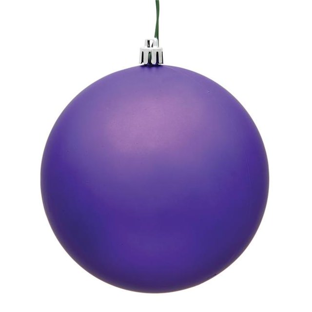 Ornement de Boule Incassable UV Mat Violet & 44; 2,4 Po.