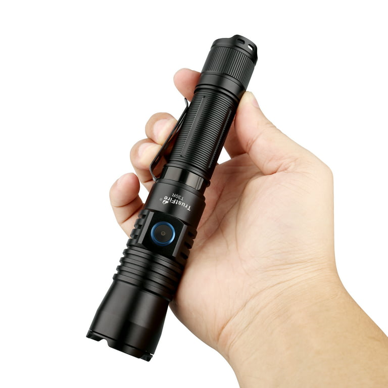 TrustFire T30R Lep Flashlight 460 Lumens Light,USB Rechargeable Tactical  Flashlight LED Torch,1100m Long Focus IP68 Waterproof for Hunting Outdoor