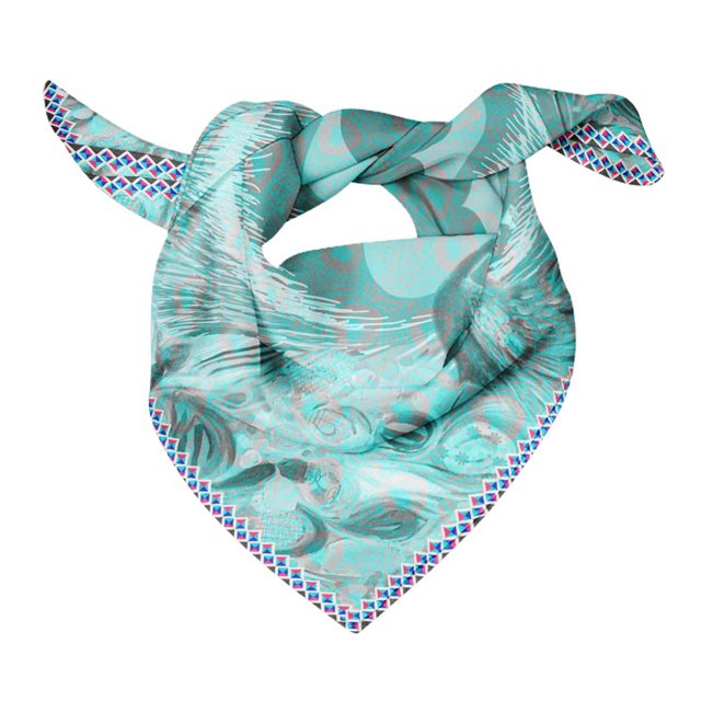 Bimba Womens Square Head Bandanas Summer Neck Wrap Scarf-40 x 80 Inches