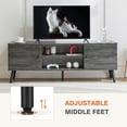 thumbnail image 7 of GIANNA TV Stand for TVs up to 60", Modern Mid Century Entertainment Center with Storage, 2 Cabinet Media Console Table, Wood Gray, 7 of 7
