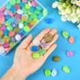 thumbnail image 4 of 1 Box 100Pcs Multicolor Glow Rocks Fish Decor Glowing Resin Pebbles Luminous Aquarium Gravel Stones Garden Decor Accessories for Driveway Walkway Outdoor Pot Bonsai Landscaping Display, 4 of 7