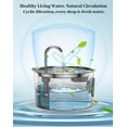 thumbnail image 5 of Water Fountain for Dogs, 108oz/3.2L Automatic Pet Drinking Water Dispenser, Stainless Steel Cat Water Bowl with Replacement Filters, Multi-Filtration, Ultra-Quiet Pump, 5 of 7