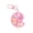 Pink, variant on Vibrant Resin Keychain With Miniature Sketch Board For Artists And Students