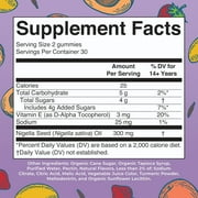 MaryRuths Black Seed Oil Gummies, Vegan, Immune Support, 60 Gummies, Unisex