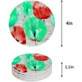 thumbnail image 1 of FMSHPON Green and Red Poppies Oil Painting Texture Set of 8 Round Coaster for Drinks, Absorbent Ceramic Stone Coasters Cup Mat with Cork Base for Home Kitchen Room Coffee Table Bar Decor, 1 of 6