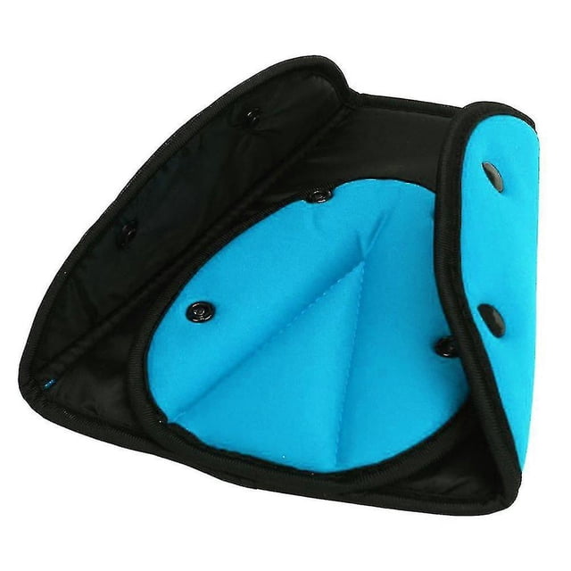 ER Funda para cinturón de seguridad para niños, asiento elevador para automóvil, reposacabezas para asiento de automóvil, reposacabezas y reposacabezas para hombros (1 pieza, azul) oso de fresa Electrónica