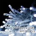 thumbnail image 2 of Serie de luces navideñas DOSYU 25 Metros Blanco FRÍO 500 LEDs, 2 of 9