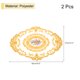 thumbnail image 2 of Uxcell 2 paquetes de 12x16 pulgadas Manteles de encaje retro Ovalados Doilies Coasters Amarillo, 2 of 7