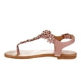 thumbnail image 3 of Beverly Hills Polo Club Kid Girls Thong Sandal with Multi Flower Accents, Pink, 1, 3 of 5