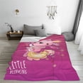 thumbnail image 5 of Bingfone Cute Pink Axolotl A Print Flannel Fleece Blanket Throw Blanket for Bed,Sofa,Couch,Travel,Camping(80"x60" ), 5 of 8