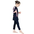 thumbnail image 5 of lnmuld Girls Full Coverage Long Sleeve Swim Shirt & Pants Set UPF 50+ Size:10-11 Years, 5 of 8