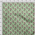 thumbnail image 4 of oneOone Tissu Polyester Spandex Vert Menthe Matériel de Robe Florale Tissu Imprimé Tissu au Mètre 56 Pouces de Large, 4 of 4