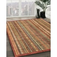 thumbnail image 2 of Ahgly Company Indoor Rectangle Abstract Brown Abstract Area Rugs, 7' x 9', 2 of 6