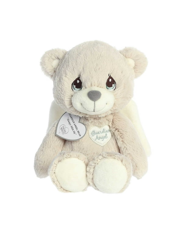 Aurora - Medium Off-white Precious Moments - 12" Guardian Angel Bear - Inspirational Stuffed Animal