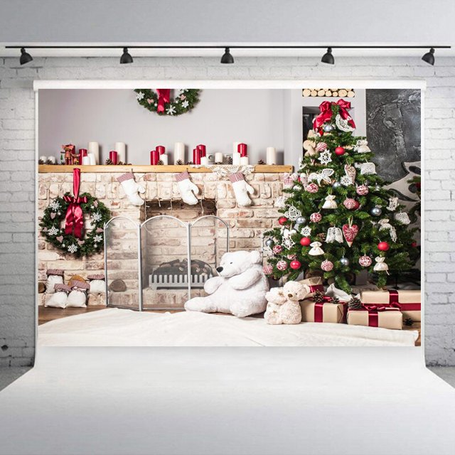 Fondos de fotografía de Navidad, impresión portátil, estilo navideño, plegable para juegos y actividades de fiesta, decoración del hogar
