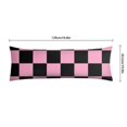thumbnail image 6 of Plaid Body Pillow Cover - Soft & Breathable Fabric, Hidden Zipper, 20"x54", Buffalo Check & Vintage Plaid Print - Perfect Gift for Side Sleepers, Cabin Decor & Pregnancy Support, 6 of 7