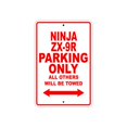 thumbnail image 1 of NINJA ZX-9R Parking Only All Others Will Be Towed Motorcycle Bike Super Bike Chopper Novelty Garage Aluminum 8"x12" Sign Plate, 1 of 1