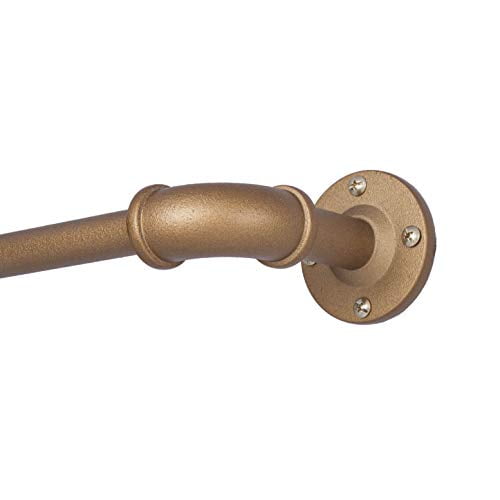Sun Zero Bronn Wrap Around Window Curtain Rod 36 66 Aged Brass Canada Sun Zero Bronn Wrap Around Window, Brass Curtain Rods Wrap Around