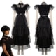 thumbnail image 1 of 2023 Miércoles Addams Cosplay Disfraz De Anime para Niñas Trajes De Uniforme Escolar Disfraz De Fiesta De Carnaval De Halloween Traje De Juego De Rol _ A, 1 of 2