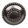 thumbnail image 4 of GlideRite 1-3/8 in. Round Double Ring Beaded Cabinet Knob, Brushed Pewter, Pack of 25, 4 of 5