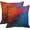 Red and Blue, variant on Emvency Set of 2 Abstract Throw Pillow Covers Vintage Teal White and Blue Messy Rust Painting Decorative Pillow Cases Home Decor Standard Square 16x16 Inches Pillowcases