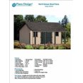 thumbnail image 1 of 16' x 16' Guest House/Garden Storage Shed with Porch Plans - Design #P81616, 1 of 4