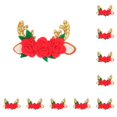 thumbnail image 1 of Advancent Horquilla navideña para decoración de vestido, accesorio para mujeres y niñas, pinza para el pelo de Navidad, adorno para el pelo, Tipo 1 10piezas, 1 of 3