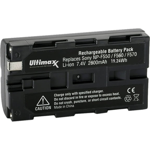 Ultimaxx Replacement Battery for Sony F550/F560/F570 - 2600 mAh