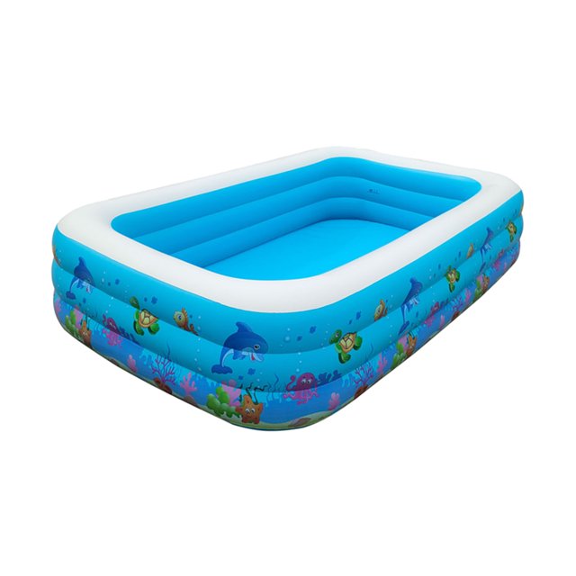 Durable piscina de natación para la familia Rectangular inflable sobre el piscina de natación para la edad 3 bebés adultos juguete de agua - 262x175x60cm Los 262x175x60cm Sunnimix Piscina inflable de natación