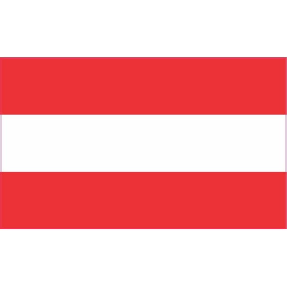 5in x 3in Austria Country Austrian Flag Bumper Sticker Decal Window Stickers Car Decals