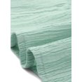 thumbnail image 5 of Agnes Orinda Women's Plus Size Summer Dresses Texture Ruffle Short Sleeve Tiered Hem Crew Neck Midi Casual A Line Dress 2025 4X Light Green, 5 of 6