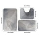 thumbnail image 3 of Set de Alfombrillas para Piso de Baño con Diseño de Hoja | Alfombras Antideslizantes y Absorbentes para Baño, Cocina, Entrada | Poliéster Suave con Base de Goma | Estilo Moderno | 3 Piezas | Verde, 3 of 8