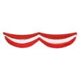 thumbnail image 2 of Beistle Pack of 6 Red and White Striped Circus Themed Fabric Bunting Hanging Decorations 70", 2 of 6