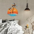 thumbnail image 5 of Palm Tree Metal Wall Decor Beach Metal Wall Art Vivid Colorful Coconut Bird Rustic Iron Hanging Ornament Sculpture Sign for DIY Making, 5 of 9