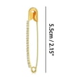thumbnail image 3 of 10Pcs/12Pcs Large Safety Pins 2 Inch Decorative Rhinestone Brooch Women Brooch Pins For Clothes, 3 of 8
