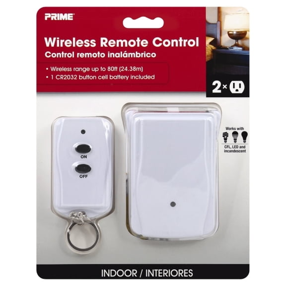 Prime Tnrc21 Indoor Wireless Remote Timer 125 V White