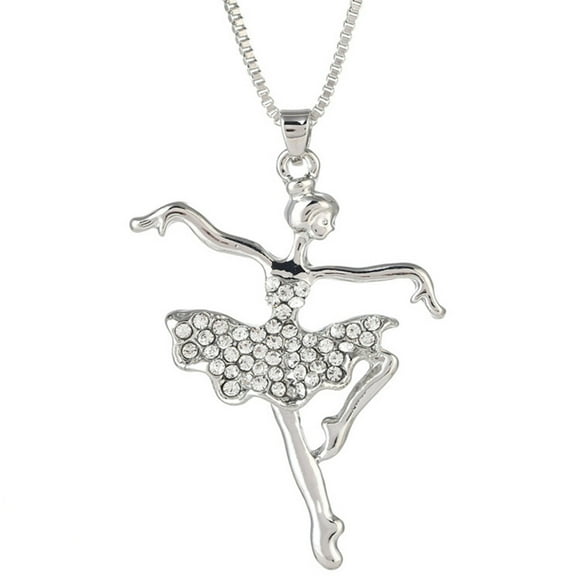 Dance Girl Christmas Charm Valentine's Pendant Ballet Dancer Necklace Necklaces Pendants