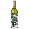 thumbnail image 1 of Koozie Hugger de Botella de Vino de Bayas de Acebo con Badgers 750 ml Multicolor Caroline's Treasures ASA2039LITERK, 1 of 1