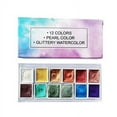 thumbnail image 1 of A Metallic Watercolor Paint Kit, 48 Colors Pearlescent Iron Box Set, For Artists And Manicure, Professional Grade, 1 of 2