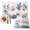 White, variant on Fall White Pumpkin Placemats Set of 4, Thanksgiving Blue Eucalyptus Autumn Plants Washable Wipeable Table Mats for Dining Tables, Indoor Outdoor Kitchen Place Mats for Holiday Party Table Decor