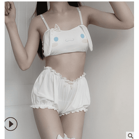 

Puloru 2021 rabbit pajamas summer female velvet cute underwear shorts